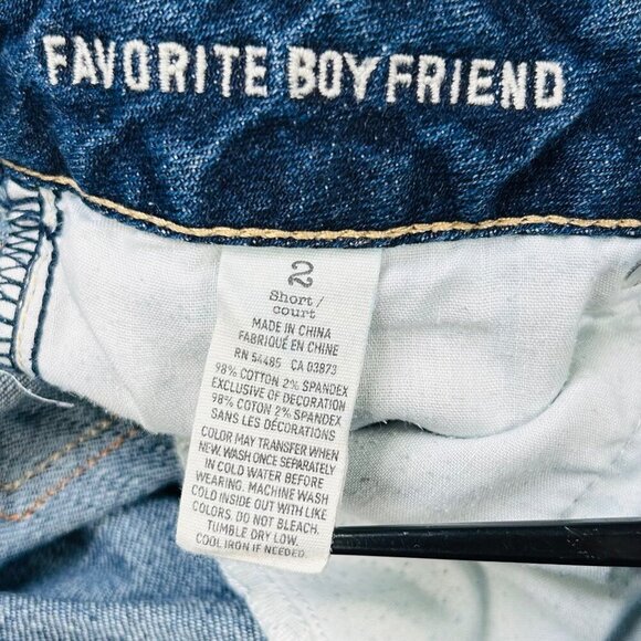 American Eagle Favorite Boyfriend 2 Stretch Low Rise Jeans Casual Festival - Picture 4 of 5